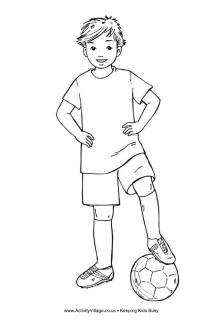 Soccer Colouring Pages