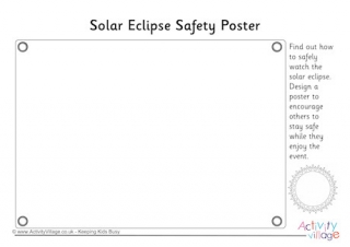 Solar Eclipse Safety Poster