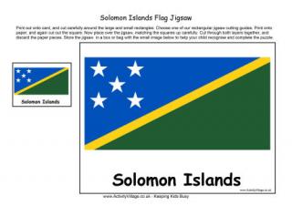 Solomon Islands Flag Jigsaw