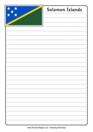 Solomon Islands Notebooking Page