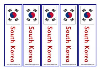 South Korea Bookmarks