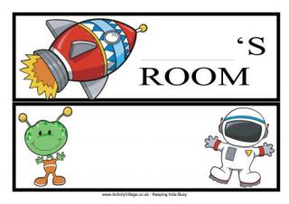 Space Door Signs