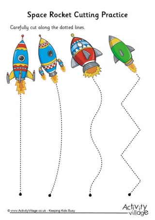 Space Rocket Cutting Practice