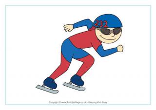 Speed Skating Poster