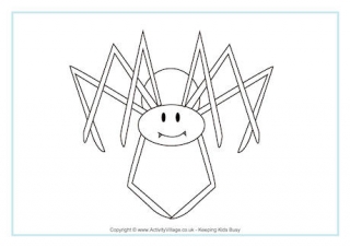 Spider Colouring Page