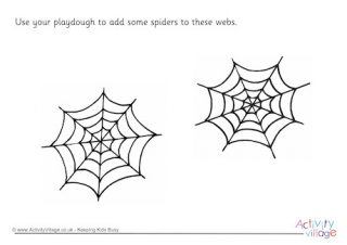 Spider Playdough Mat