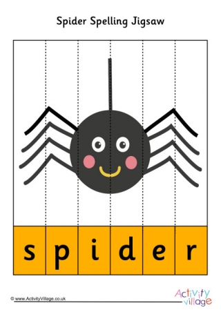 Spider Spelling Jigsaw