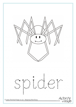 Spider Word Tracing