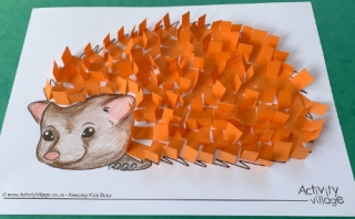 Spiky Hedgehog Craft