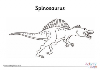 Spinosaurus Colouring Page