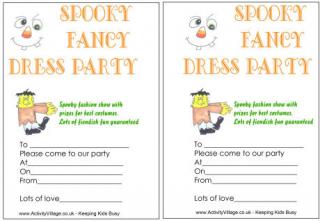 Spooky Fancy Dress Party Invitation