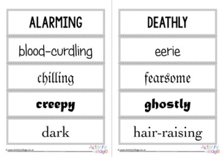 Spooky Story Word Cards