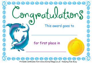 free printable certificates