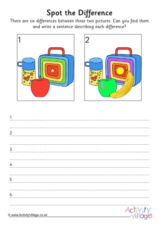 Spot the Difference Lunchbox