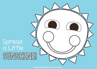Spread A Little Sunshine Colour Pop Colouring Page