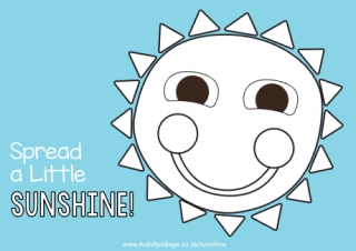 Spread A Little Sunshine Colour Pop Colouring Page