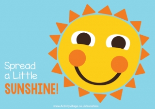 Spread A Little Sunshine Display Poster