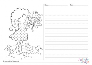 Spring Bouquet Story Paper