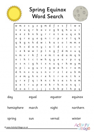 Spring Equinox Word Search