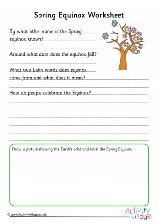 Spring Equinox Worksheet