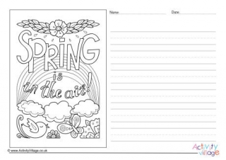 Spring Is In The Air Story Paper