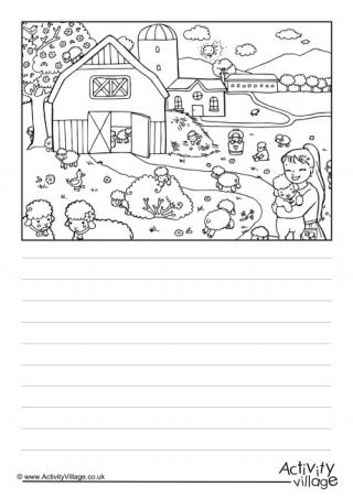 Spring Lambs Story Paper