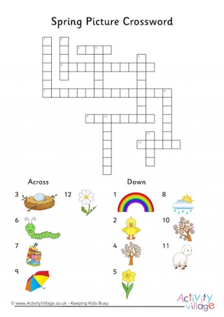 Spring Picture Crossword