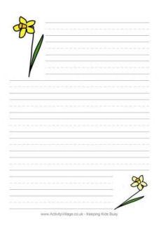 Spring Writing Paper