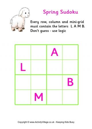 Spring Sudoku - Easy