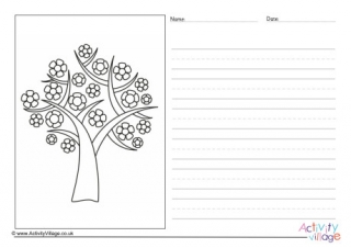 Spring Tree Story Paper