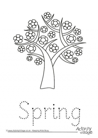 Spring Word Tracing