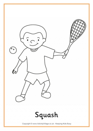 Squash Colouring Page
