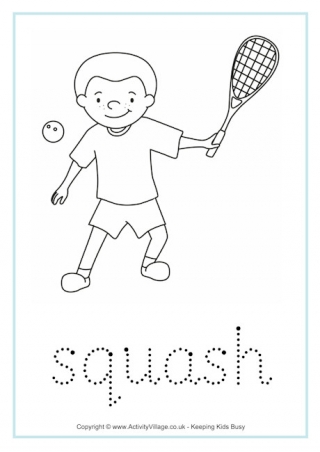 Squash Tracing Worksheet