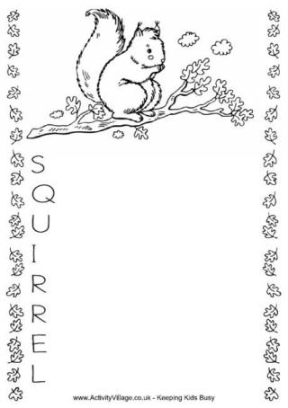 Squirrel Acrostic 2