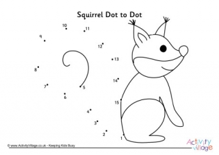 Squirrel Dot To Dot