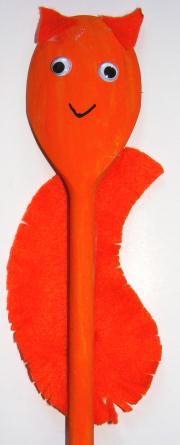 Squirrel Spoon Puppet