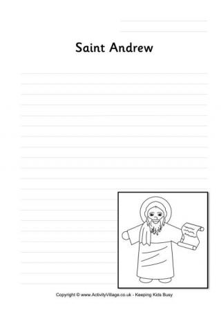 Saint Andrew Writing Page