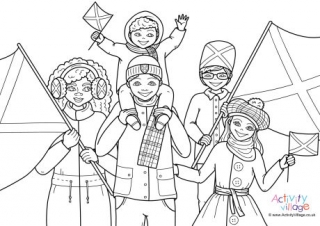 St Andrew's Day Colouring Page