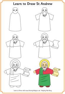 Learn to Draw St Andrew's Day Pictures