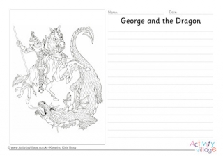 St George and the Dragon Story Paper