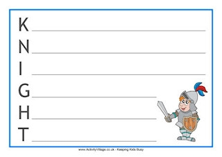 St George's Day Acrostic Poem Printables