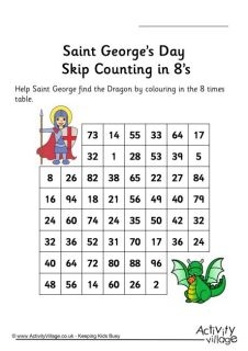 St George's Day Stepping Stone Puzzles