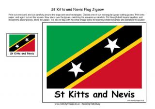 St Kitts and Nevis Flag Jigsaw