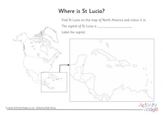 St Lucia Location Worksheet