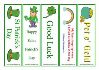 St Patrick's Day Bookmarks