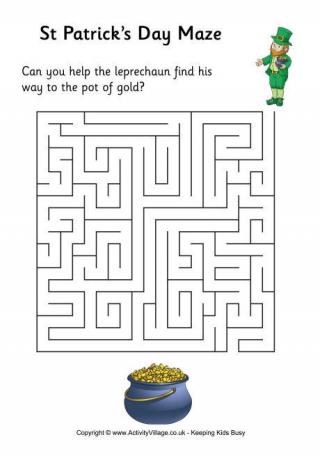 St Patrick's Day Maze - Medium