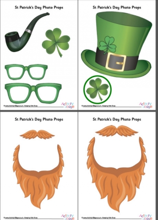 St Patrick's Day Photo Props Complete Pack