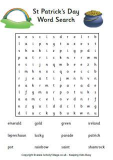St Patrick's Day Puzzles