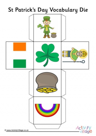 St Patricks Day Vocabulary Die