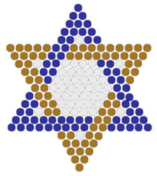 Star of David Fuse Bead Pattern